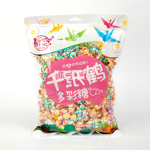 500克方格款千纸鹤糖果