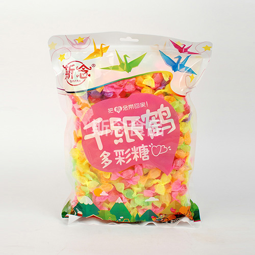 500克彩磨砂款千纸鹤糖果